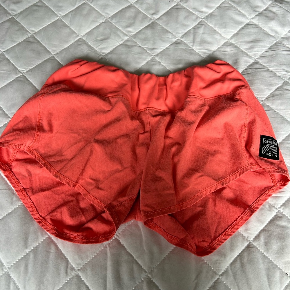 OISELLE running shorts. Very short inseam